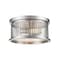 Z-Lite Camellia 2 Light Flush Mount, Brushed Nickel 334F2BN - alternate 2